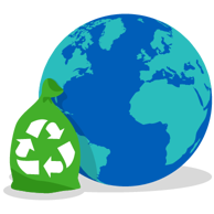 Planet Earth and recycling commitment