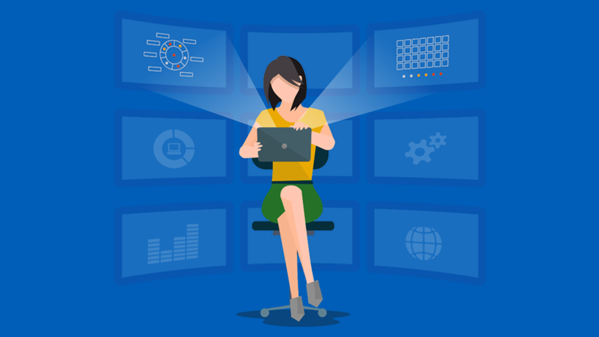 Woman On Laptop